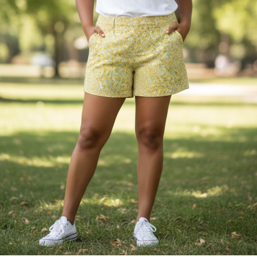 Lands End Lemon Shorts, Size 26W